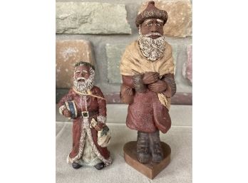 Set Of 2 Sarah's Attic Limited Edition Christmas Figurines