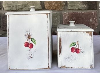 Mary Engelbreit 2 Hand Painted Wooden Boxes With Lid