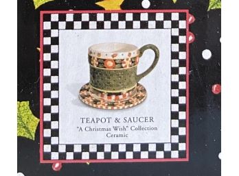 Mary Engelbreit A Christmas Wish Teacup And Saucer