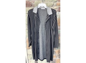 Joan Vass USA Long Striped Sweater, Size 1
