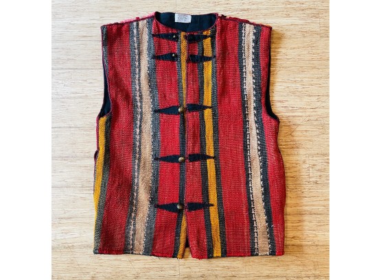Timbuktu Vest Hand Woven In Morocco 100 Wool