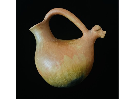 Clay Deco Pottery Pitcher Unsigned