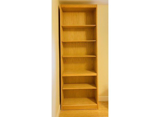 Solid Oak Wood Book Case With 6 Shelfs