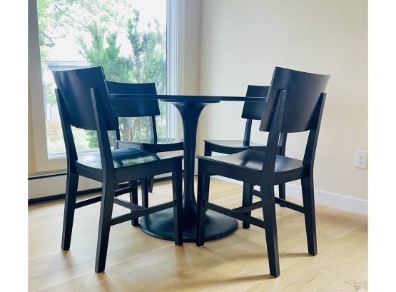 Ikea Docksta Dining Table With 4 Wooden Chairs