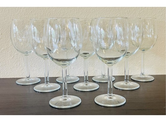 Grouping Of 9 Wine Glasses