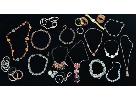 Large Lot Of Custome Jewelry