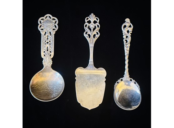 3 Norwegian Silver Spoons