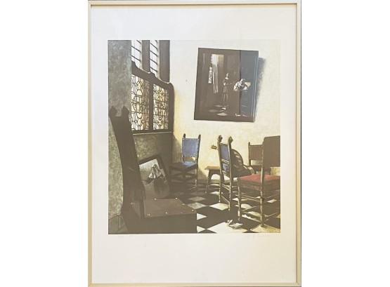 George Deem Artist Proof Signed And Numbered  6/40- Vermeer Image