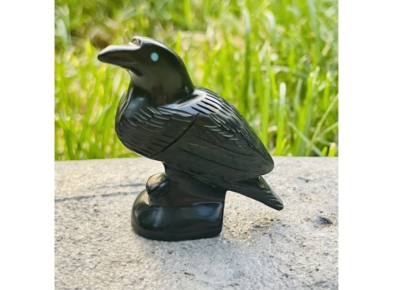 DTY Carved Raven Fetish Figurine