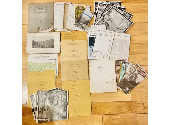 Large Lot Of Vintage Mining Documents And Maps