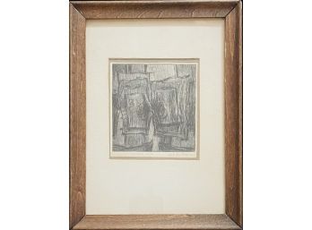 'Shadow Rock' Framed Signed & Numbered Etching By Carl L. Blair 1/5