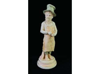 Antique Royal Dux Man With Pine Figurine Circa 1918-1930 Czech
