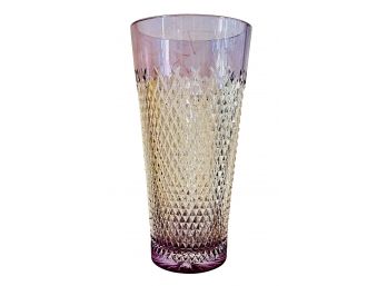 Impressive Alana Pressed Lavender Glass Vase