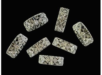 7 Crystal Napkin Ring Holders