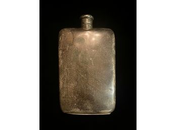 RFT Engraved Sterling Silver Flask
