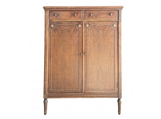 Solid Wood Antique Wardrobe (as Is)