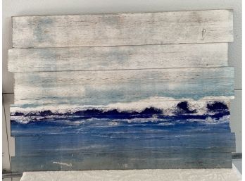Painted Pallet Wood Ocean Art