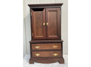 Small Wooden Jewelry Cabinet (as Is)