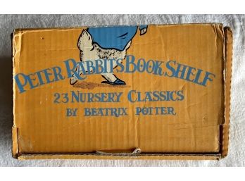 Vintage Peter Rabbits Bookshelf 23 Nursery Classics Set By Beatrix Potter (see Deion)