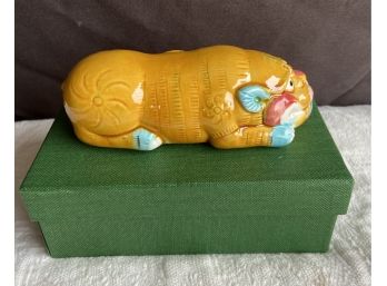 Chinese Dragon Ceramic Figurine With Original Box