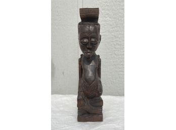 12' Hand Carved Wooden African Sculpture
