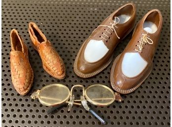 Miniature Shoes And Glasses