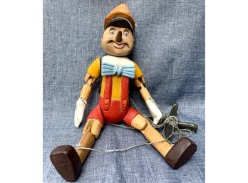 Vintage Wooden Pinocchio Puppet