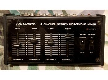 Realistic 4 Channel Stereo Microphone Mixer