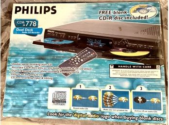 Phillips CDR 778 Dual Deck Audio CD Recorder