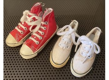 2 Pairs Of Mini Converse-Like Sneakers