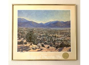 1986 City Of Santa Fe Framed Print
