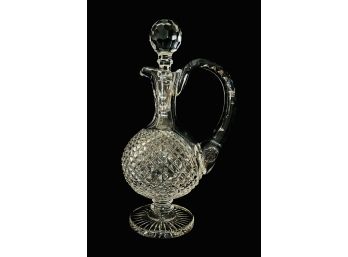 Lovely Crystal Decanter With Handle