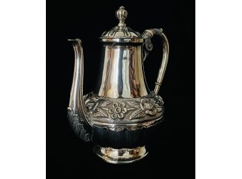 Embossed Sterling Silver Teapot 926.1g