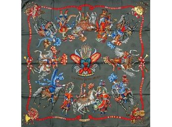 Hermes - Les Fetes Du Roi Soleil Scarf- MICHEL DUCHENE