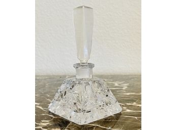 Vintage Bohemian Cut Crystal Perfume Bottle