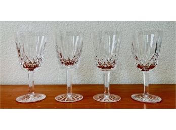 4 Waterford Crystal Red Wine Goblets