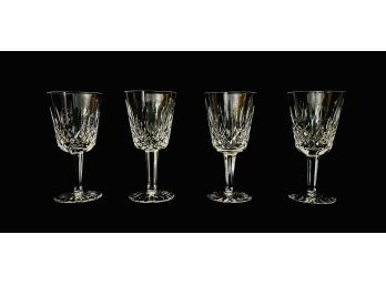 4 Waterford Crystal Wine Goblets