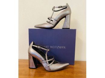 Stuart Weitzman Strap Pump Block Heels Women's Size 7.5