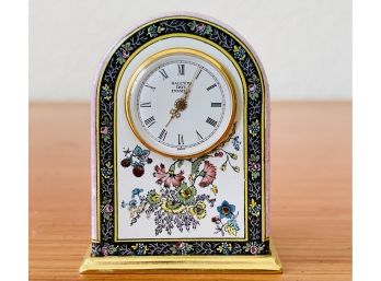 Miniature Halcyon Days Enamels Battery Operated Clock