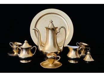 15pcs Vintage Pickard 24k Gold Over Porcelain Tea Set