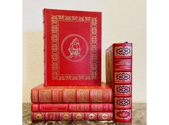 5 Handsomely Leather Bound Literature Classics