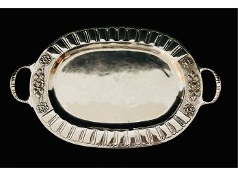 Antique Sterling Tray With Handles Approx. 725g