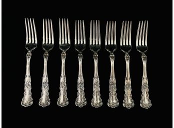 8 Gorham Sterling Silver Dinner Forks 498.6g Total