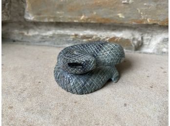 Zuni Stone Hand Carved Rattle Snake Fetish