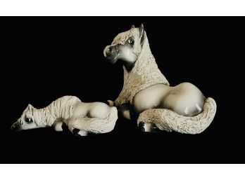 Vintage Cheval Ceramic Hand Crafted Horse Figurines