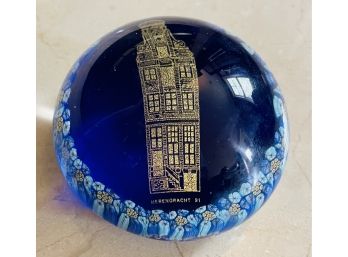 Murano Glass Paperweight From Amsterdam The Netherlands