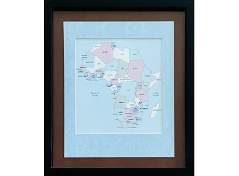 Framed Map Of Africa