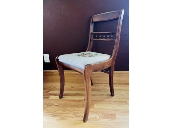 Tell City Upholstered Seat Wood Chair