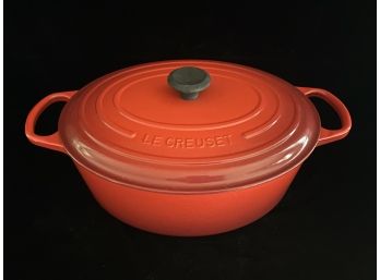 Excellent Condition Le Creuset 35 Made In France Red Dutch Oven