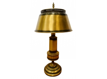 Modern Tole Ware Metal Gold Lamp